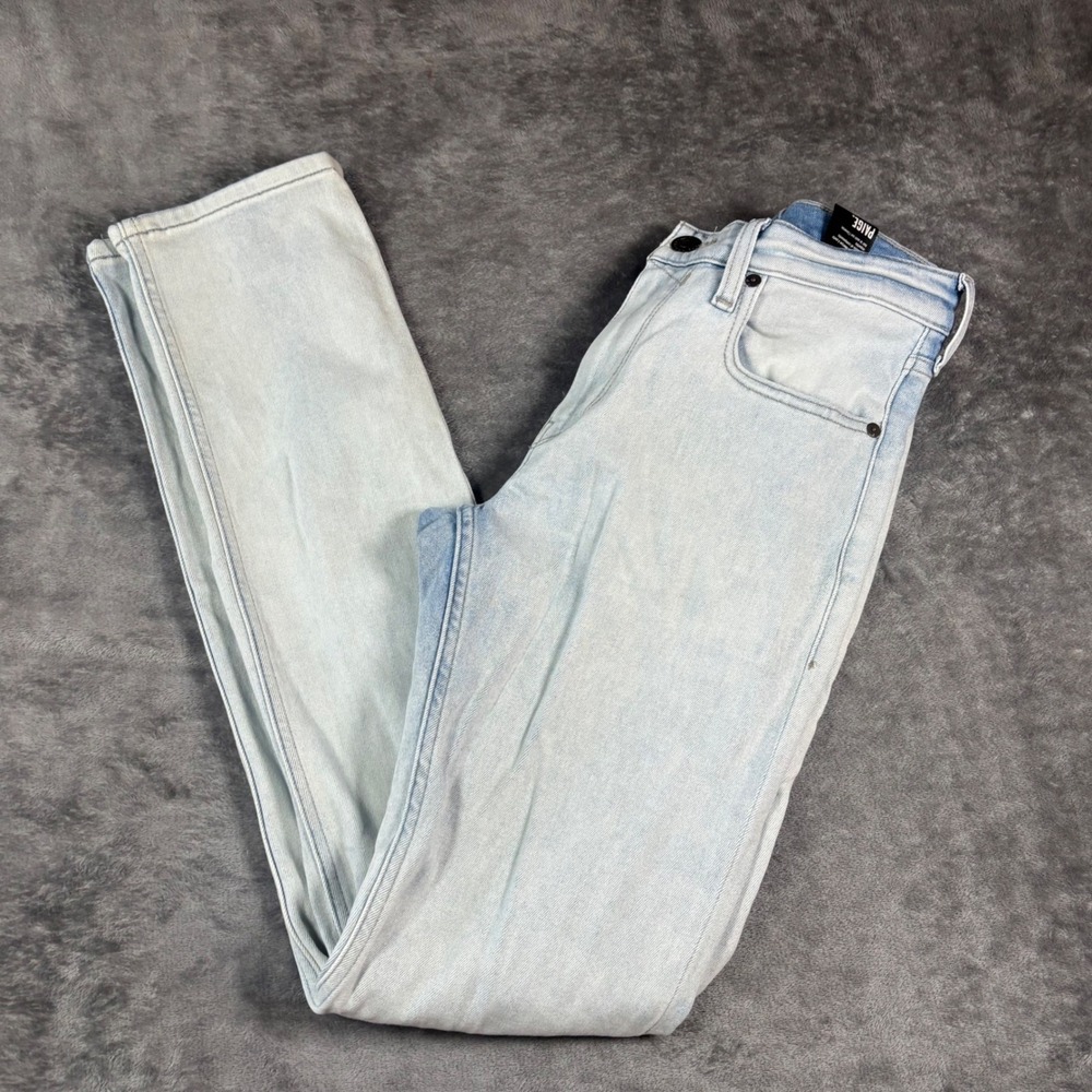 PAIGE Slim Straight Leg Jeans Light Wash Denim Size 30 Womens